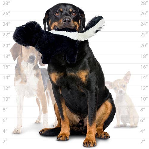 Tuffy Dog Toys - VIP Products - Mighty Nature Skunk, Plush, Squeaky Dog Toy