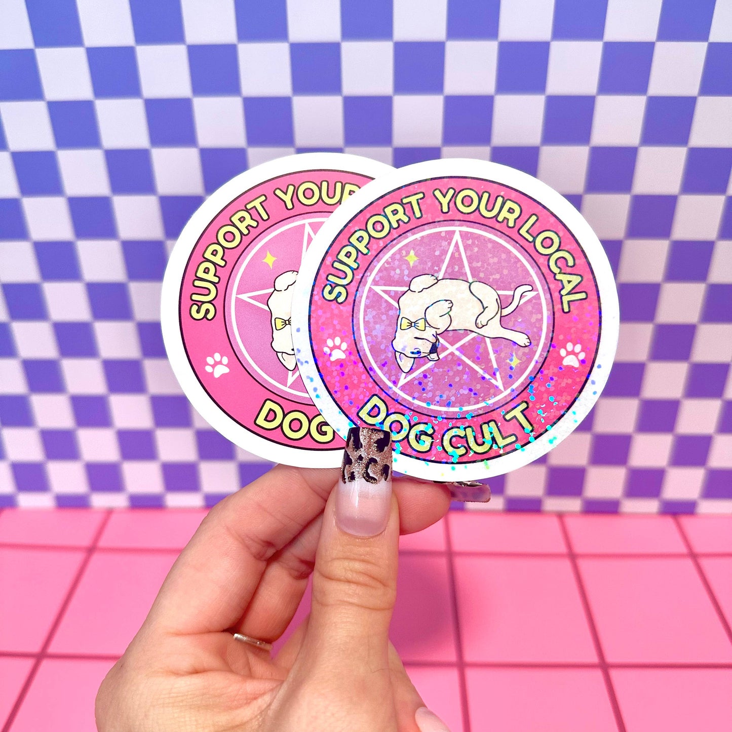 Stickers X Ashley Bexar - Dog Mom Dogs Funny Dog Witchy Waterproof Vinyl Sticker - Matte / I want LOOSE stickers