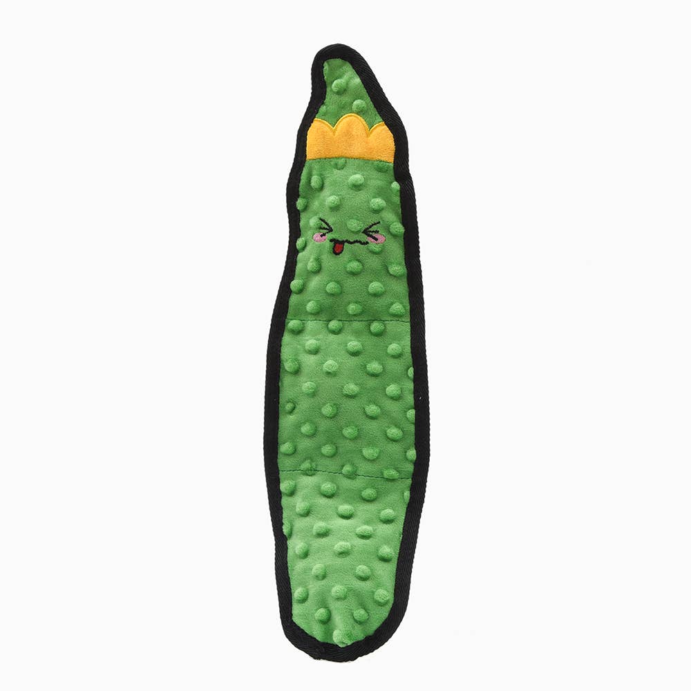 Hugsmart Products Inc - HugSmart Pet - Squeakin’ Vegetables | Pickle - Dog Plush Toy