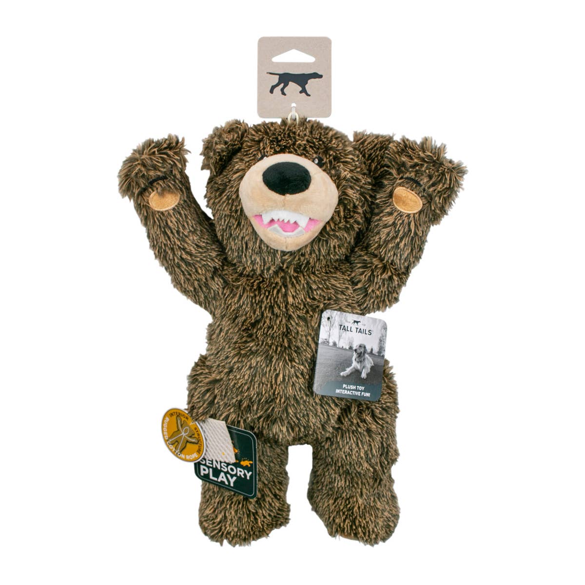 Tall Tails - Grizzly Rope Body Dog Toy