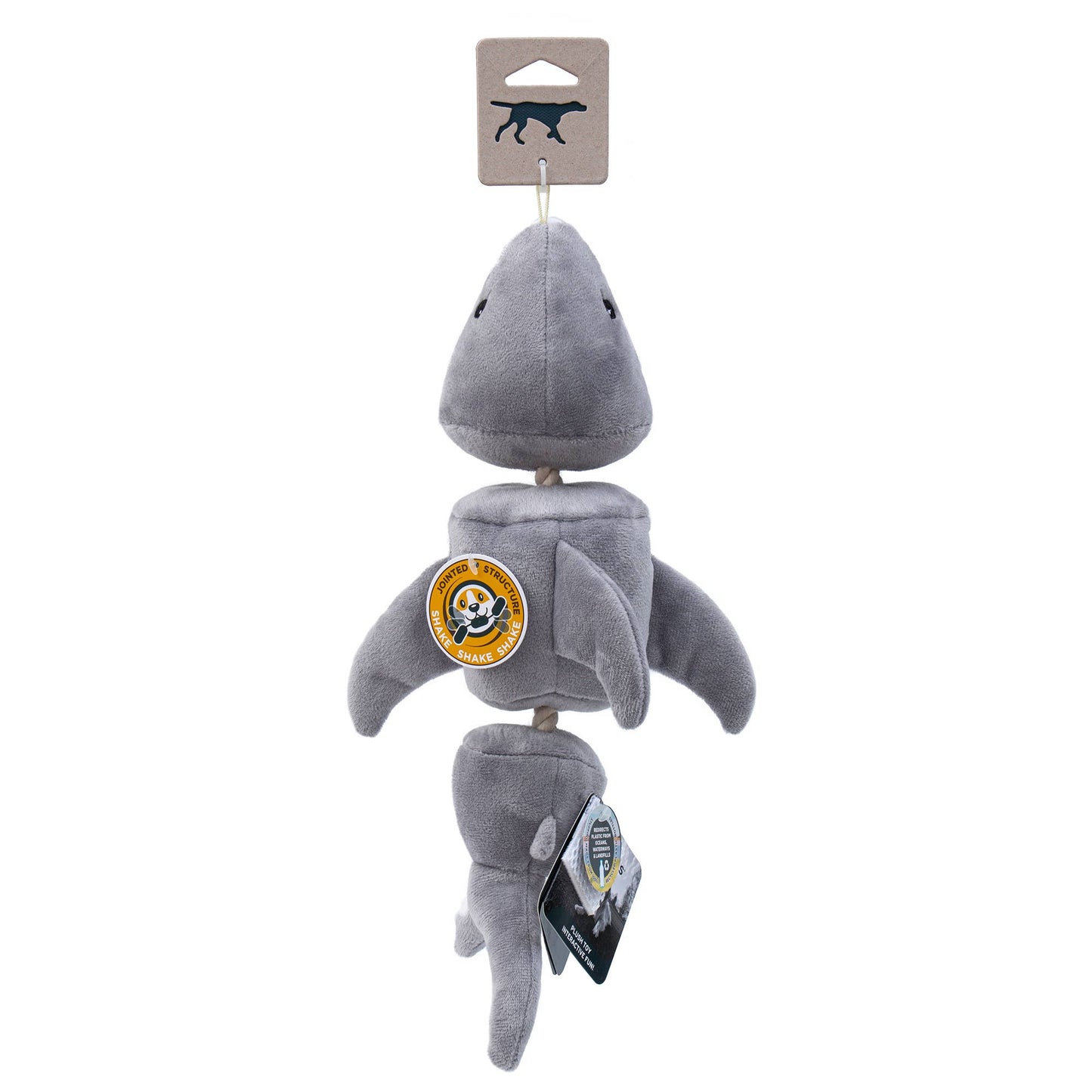 Tall Tails - Tall Tails Shark Jointed Shake Play Dog Toy