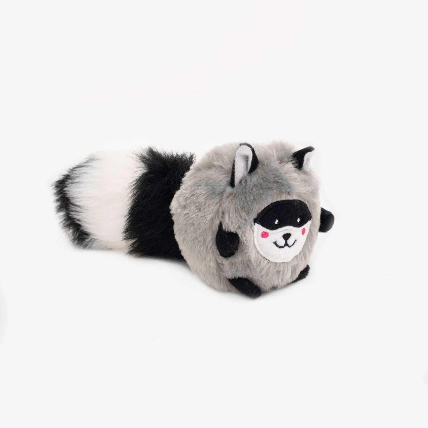 ZippyPaws - Bushy Throw - Raccoon - Dog Toy