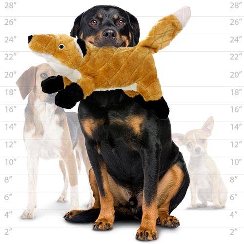 Tuffy Dog Toys - VIP Products - Mighty Nature Fox, Plush, Squeaky Dog Toy