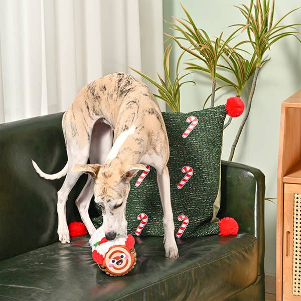 Hugsmart Products Inc - HugSmart Pet - Happy Woofmas | Yule Log - Plush Toy
