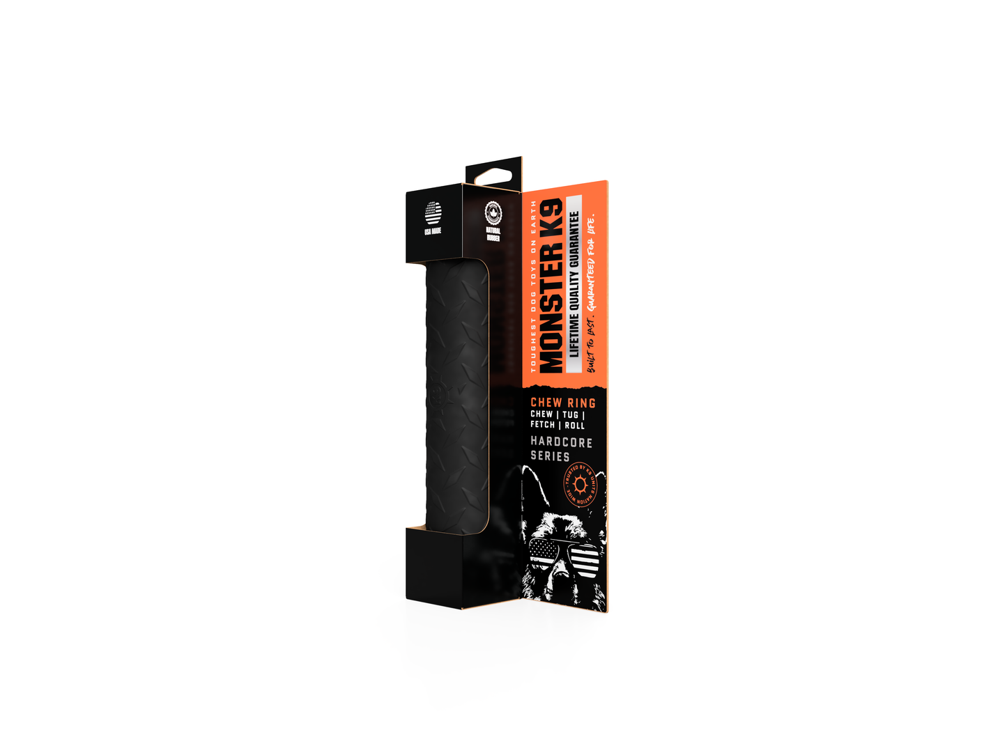 Monster K9 Dog Toys - Black Chew Stick - Strong & Durable