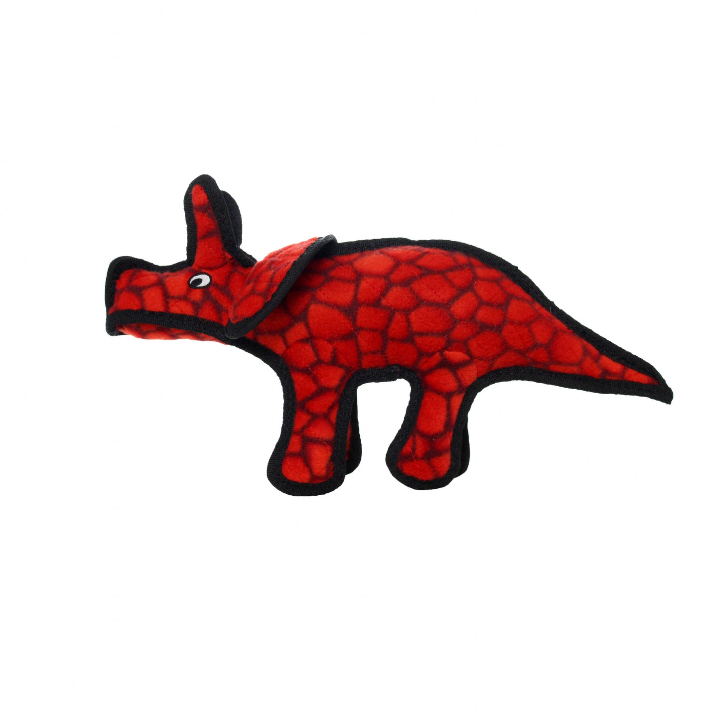 Tuffy Dog Toys - VIP Products - Tuffy Jr Dinosaur Triceratops, Durable, Squeaky Dog Toy - Doot's Pet LLC Collars For A Cause