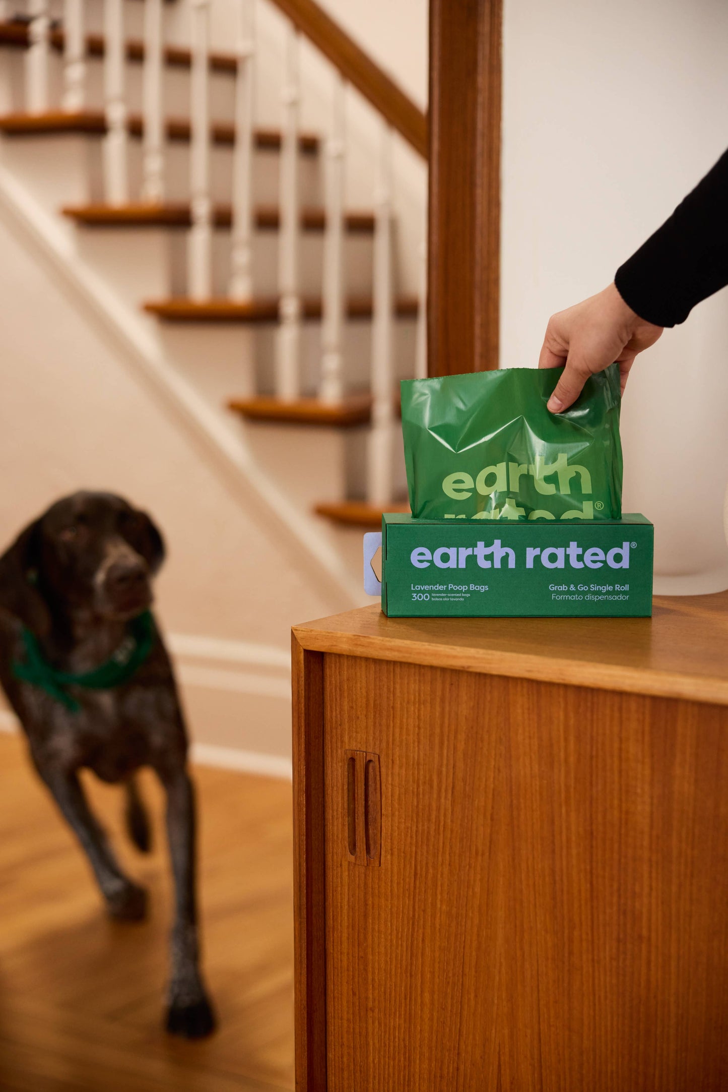 Earth Rated Lavender Poop Bags 300ct on a Large Single Roll