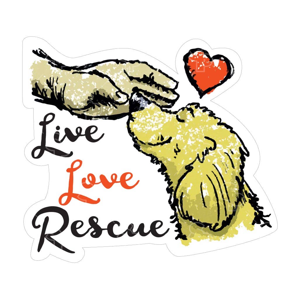 Two Feet Treats - Live Love Rescue - Sticker