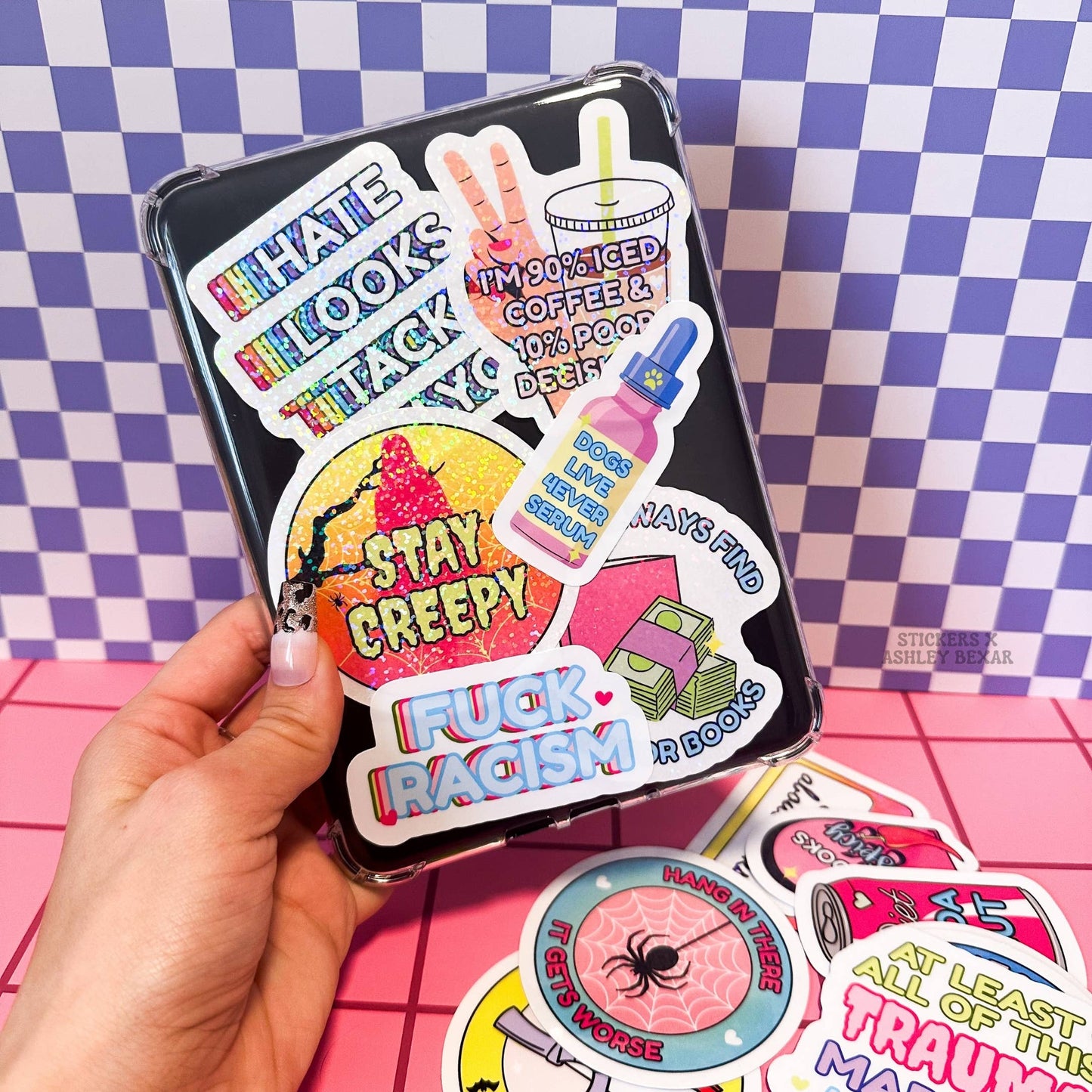 Stickers X Ashley Bexar - Funny Dark Humor Mental Health Waterproof Vinyl Sticker - Matte / I want LOOSE stickers