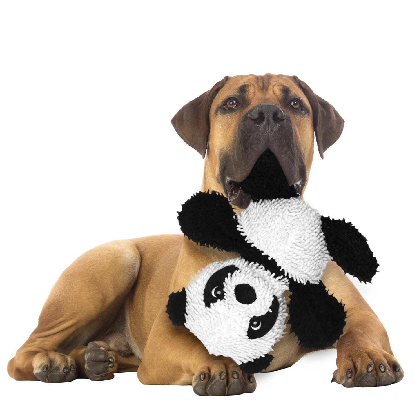 Tuffy Dog Toys - VIP Products - Mighty Microfiber Ball Panda, Durable, Squeaky Dog Toy