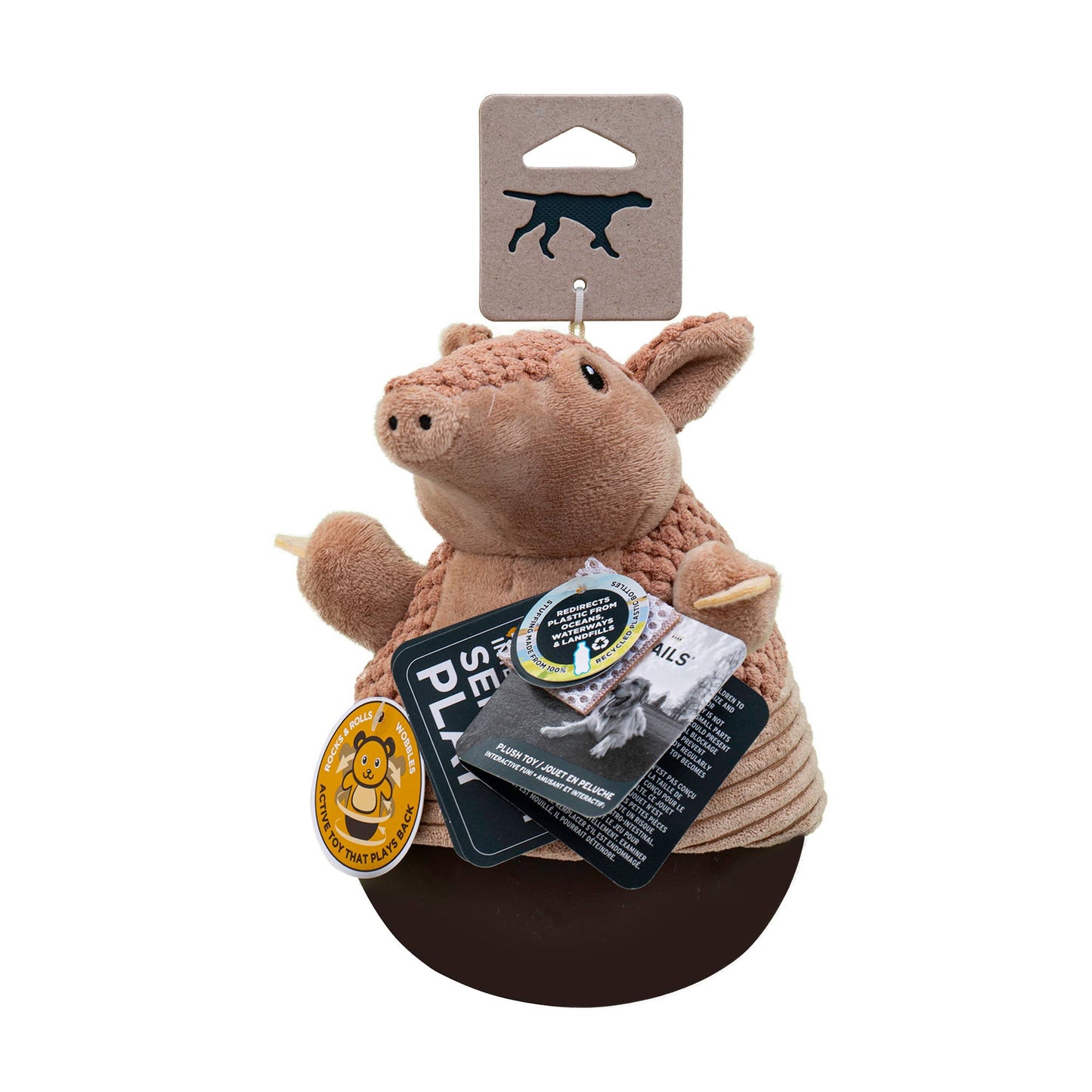 Tall Tails - Armadillo Roly Poly Dog Toy