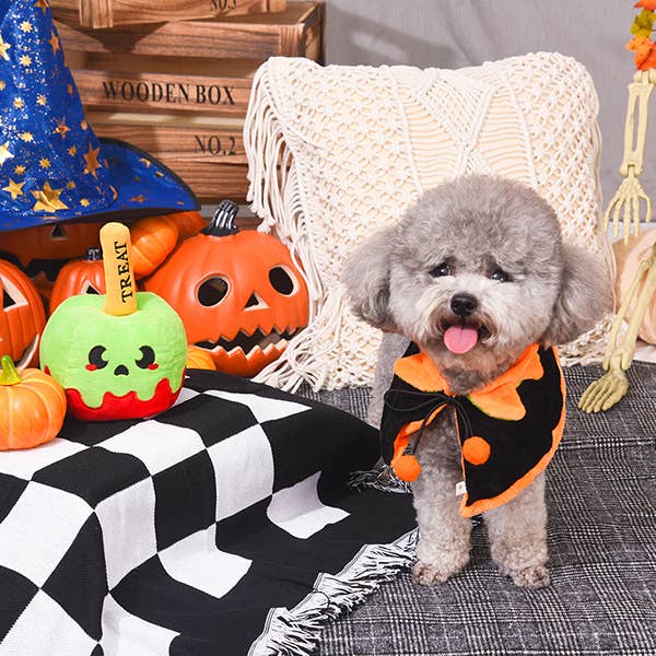 Hugsmart Products Inc - HugSmart Pet - Howloween Night | Candy Apple - Dog Plush Toy
