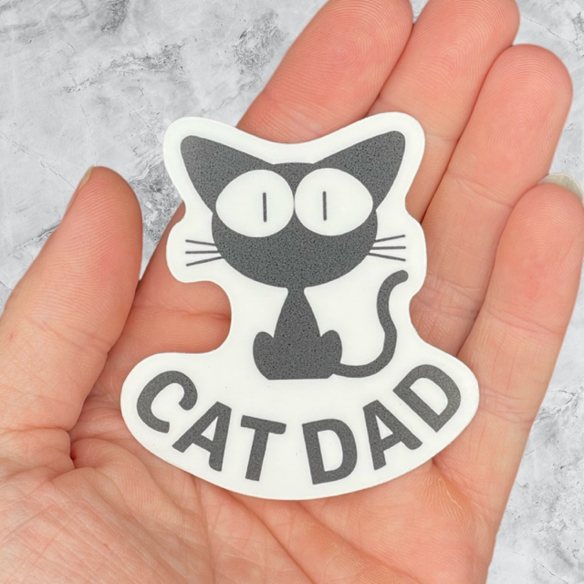 Koira - Cat Dad Vinyl Sticker