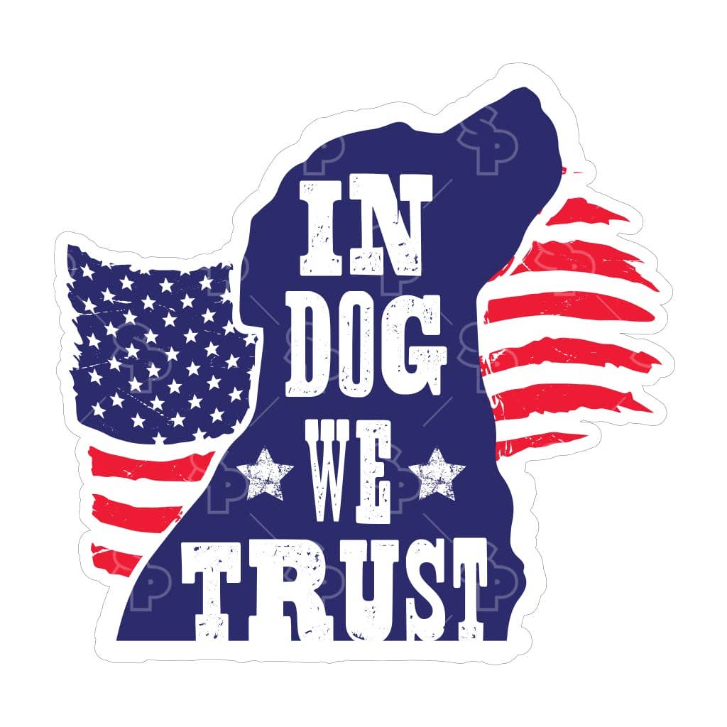 Two Feet Treats - In Dog We Trust - Sticker