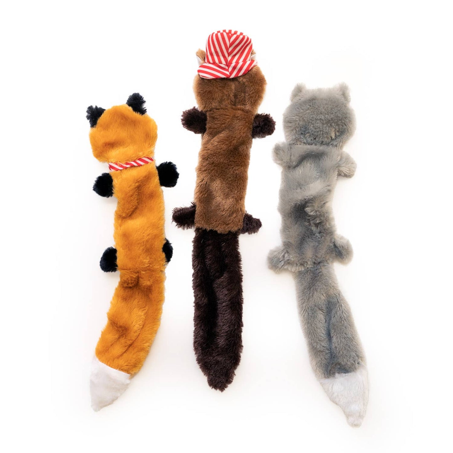 ZippyPaws - Skinny Peltz 3- pack Large Americana - Dog Toy