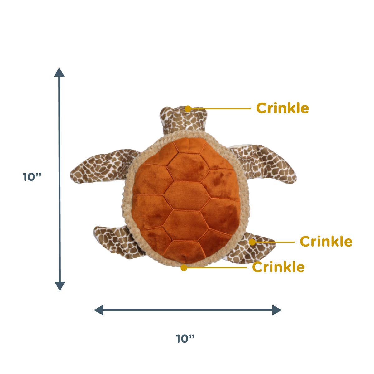 Tall Tails - Animated Sea Turtle Dog Toy