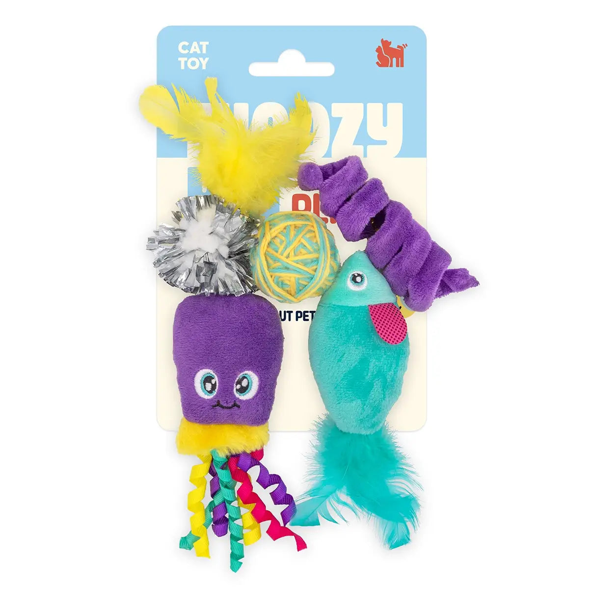 ThoozyPet Sea Life Cat Toy 5pk