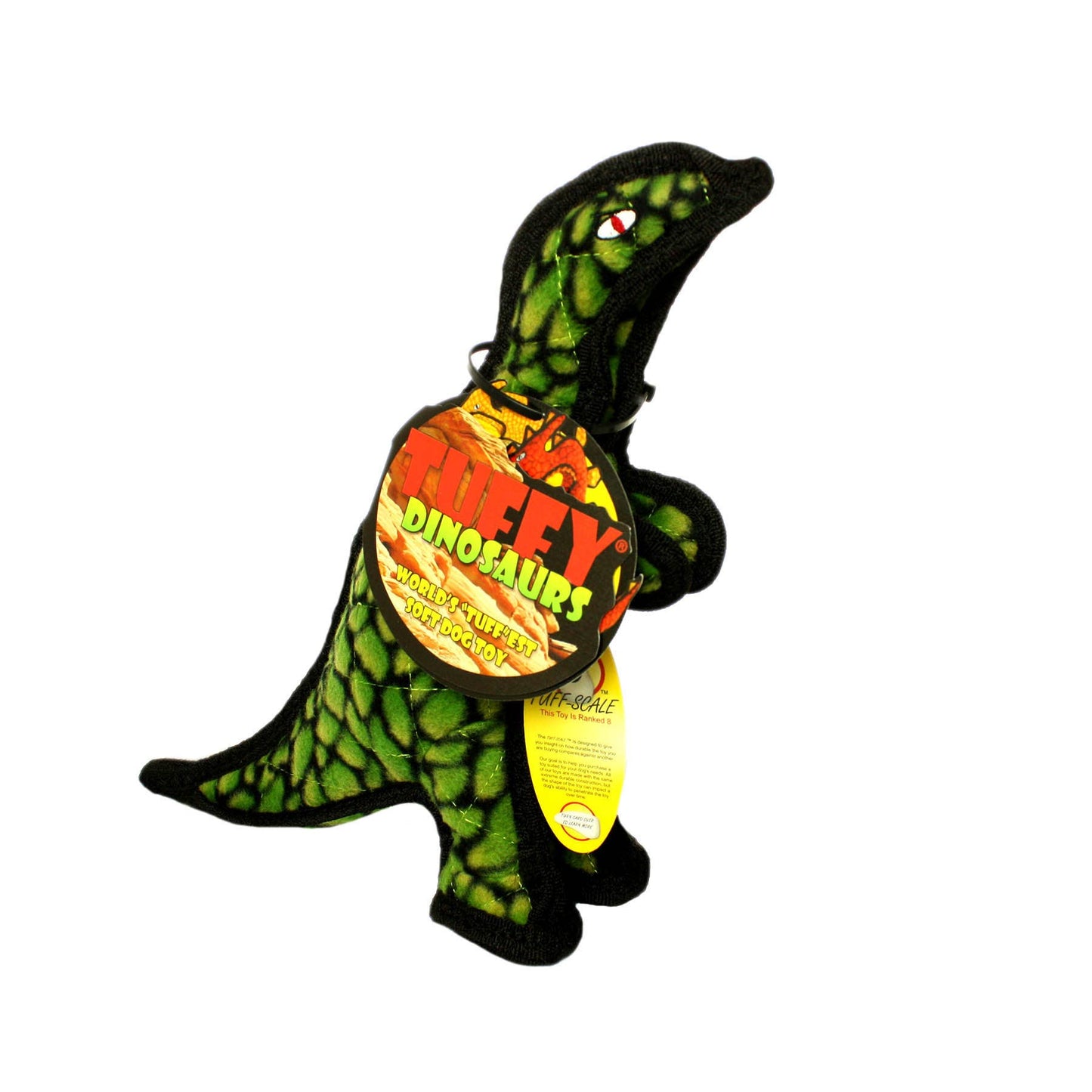 Tuffy Dog Toys - VIP Products - Tuffy Jr Dinosaur TRex, Durable, Squeaky Dog Toy