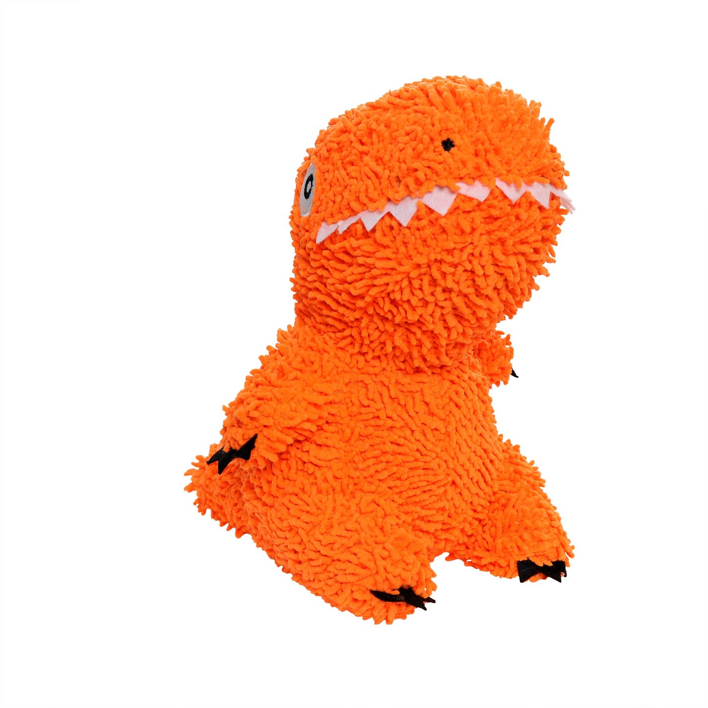 Tuffy Dog Toys - VIP Products - Mighty Microfiber Ball T-Rex, Durable, Squeaky Dog Toy
