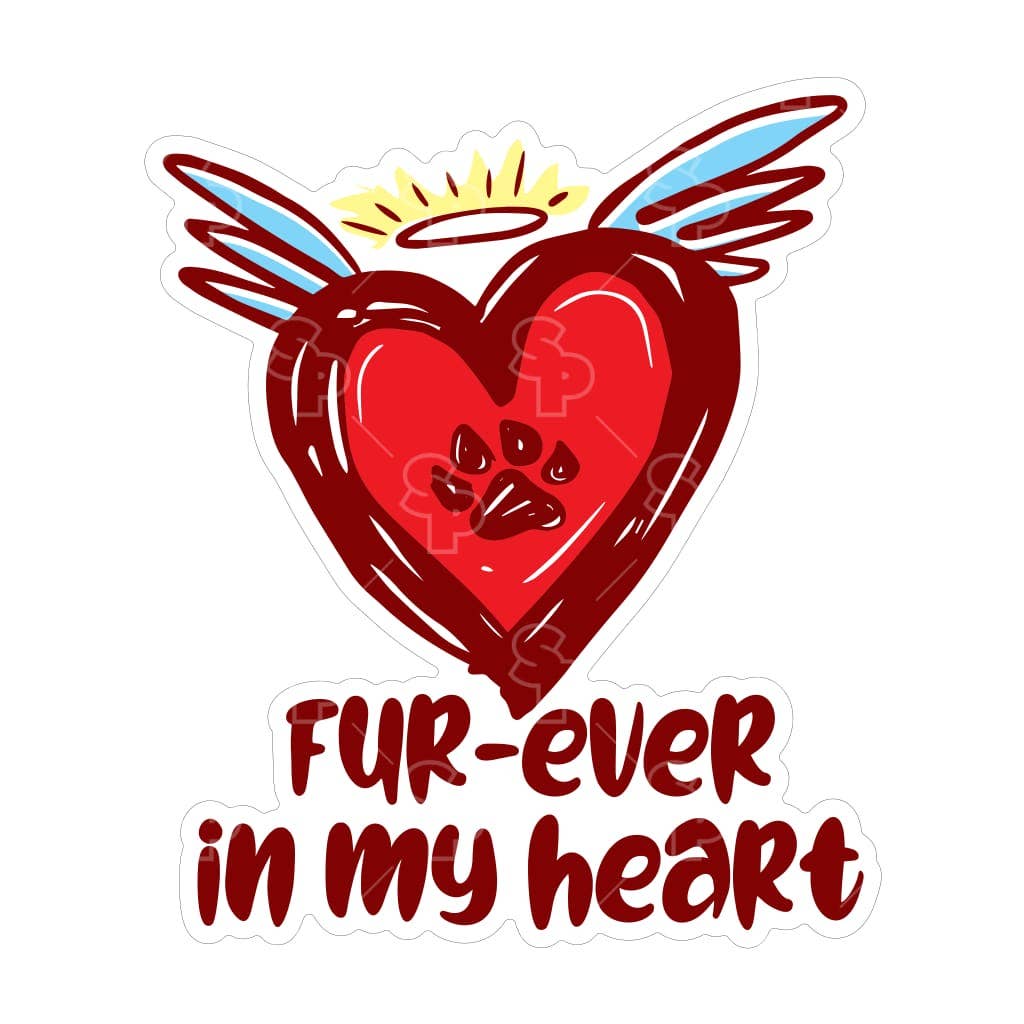 Two Feet Treats - Fur-Ever In My Heart - Sticker