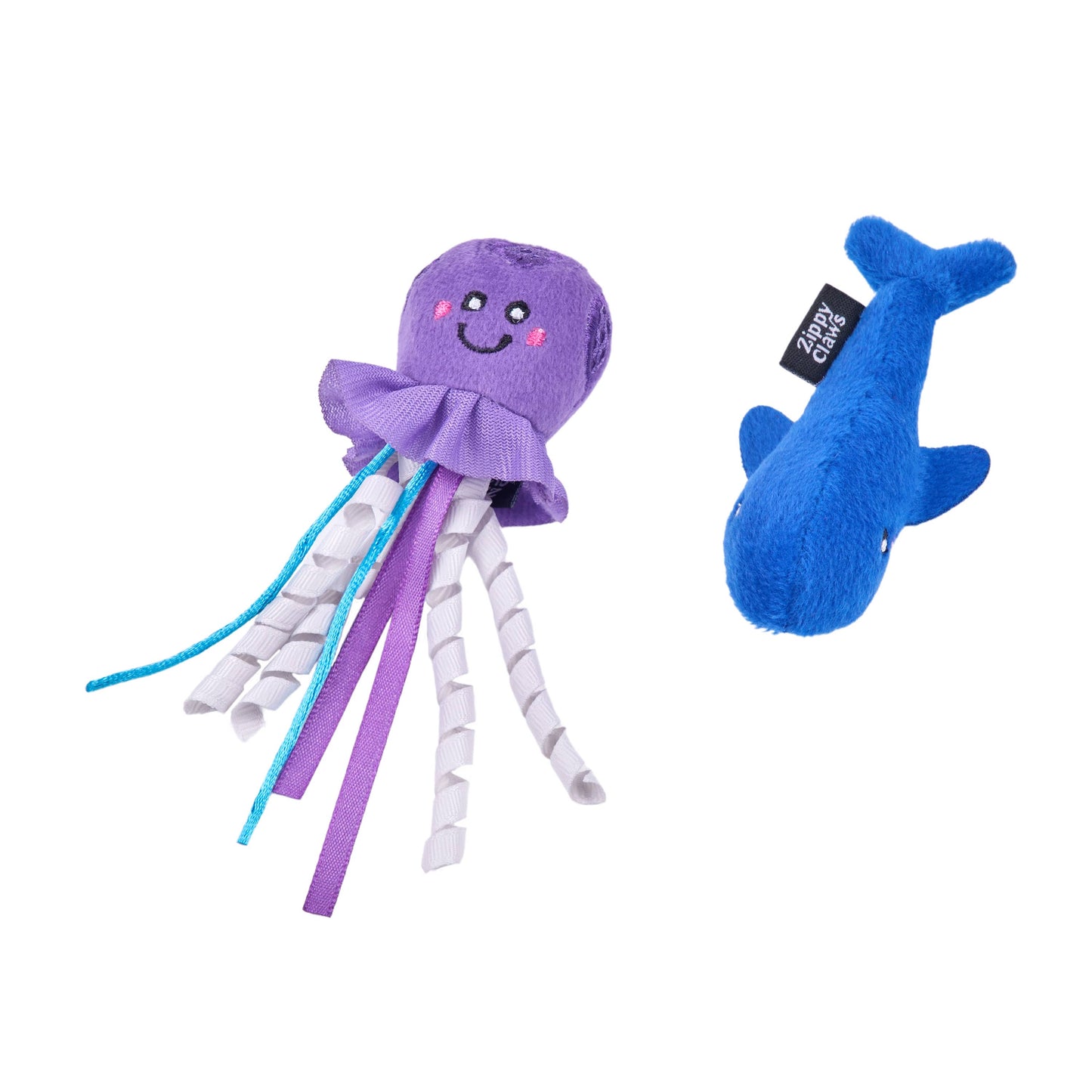 ZippyPaws - ZippyClaws® Mesh Mates 2-Pack - Jellyfish and Whale