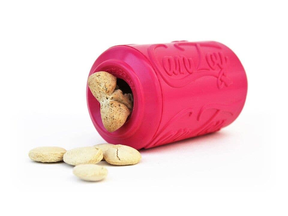 SodaPup - SP Puppy Can Toy - Chew Toy - Treat Dispenser - Pink - Large