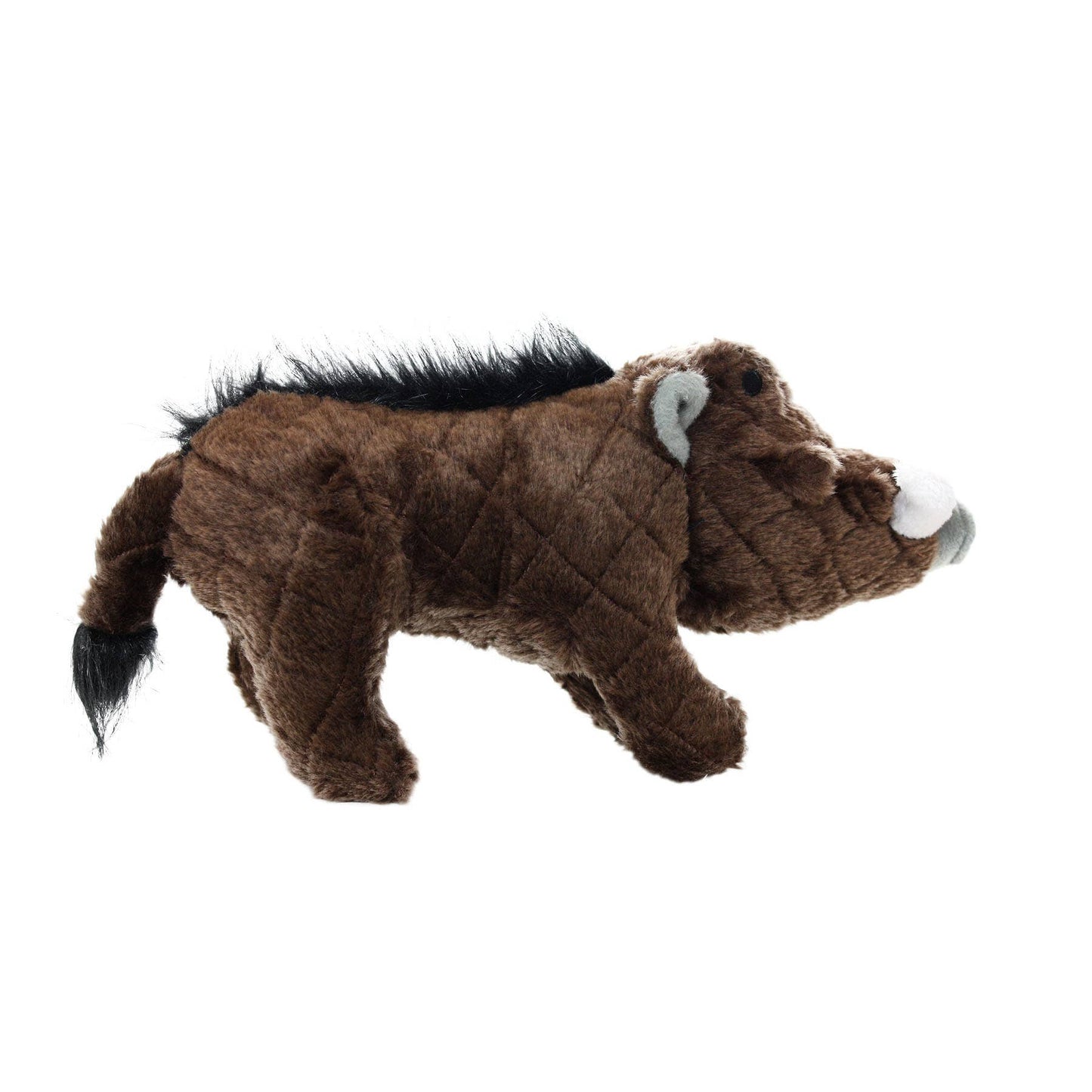 Tuffy Dog Toys - VIP Products - Mighty Safari Warthog - Brown, Plush, Squeaky Dog Toy - Doot's Pet LLC Collars For A Cause