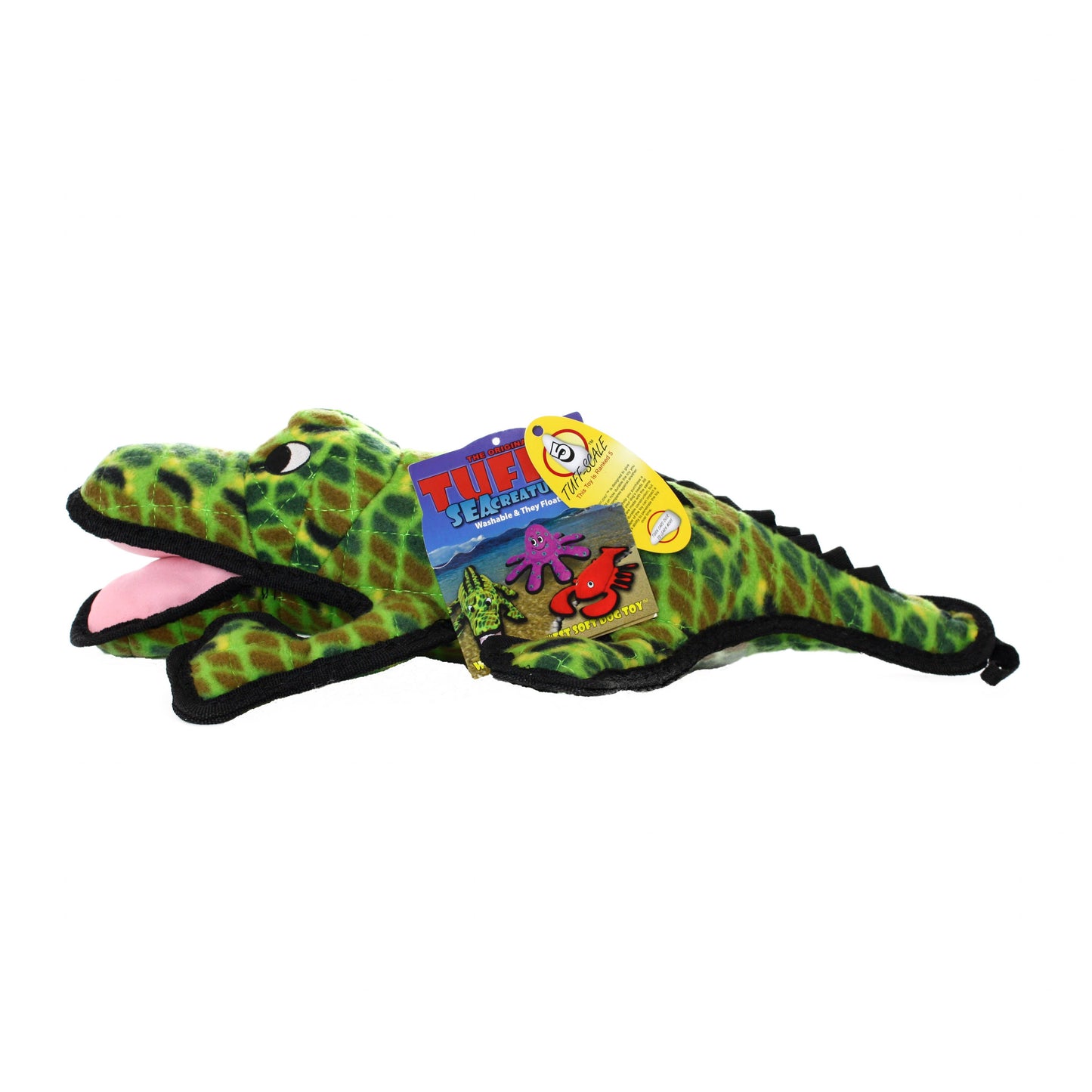 Tuffy Dog Toys - VIP Products - Tuffy Ocean Alligator, Durable, Squeaky Dog Toy - Large