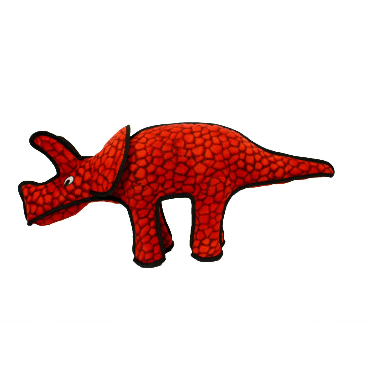 Tuffy Dog Toys - VIP Products - Tuffy Dinosaur Triceratops, Tough, Durable Dog Toy