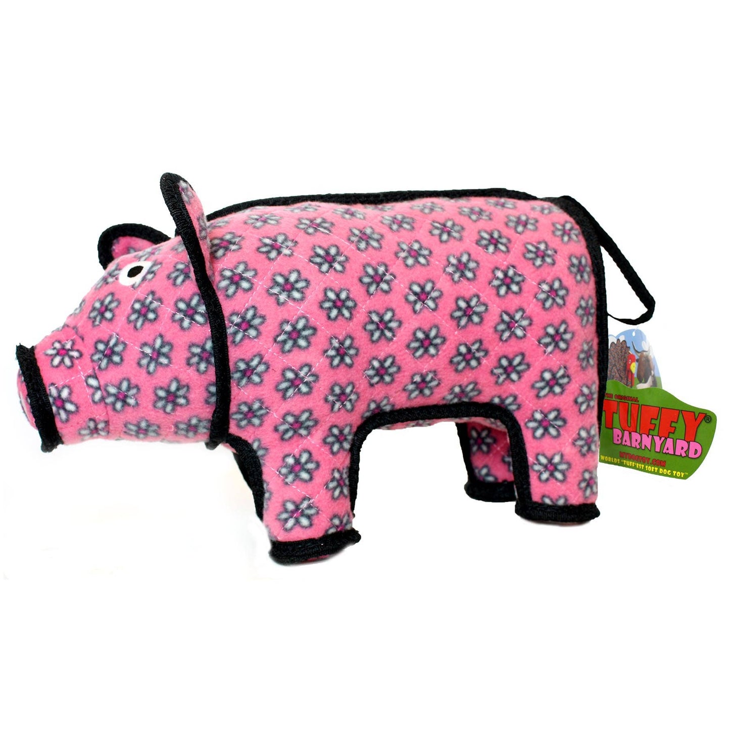 Tuffy Dog Toys - VIP Products - Tuffy Barnyard Pig, Tough, Durable Dog Toy - Doot's Pet LLC Collars For A Cause