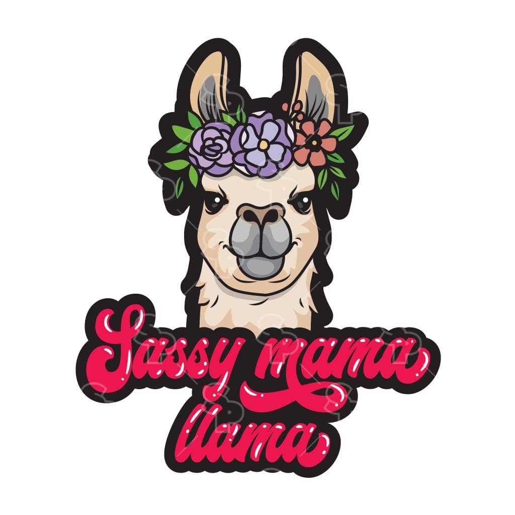 Two Feet Treats - Sassy Mama Llama - Sticker