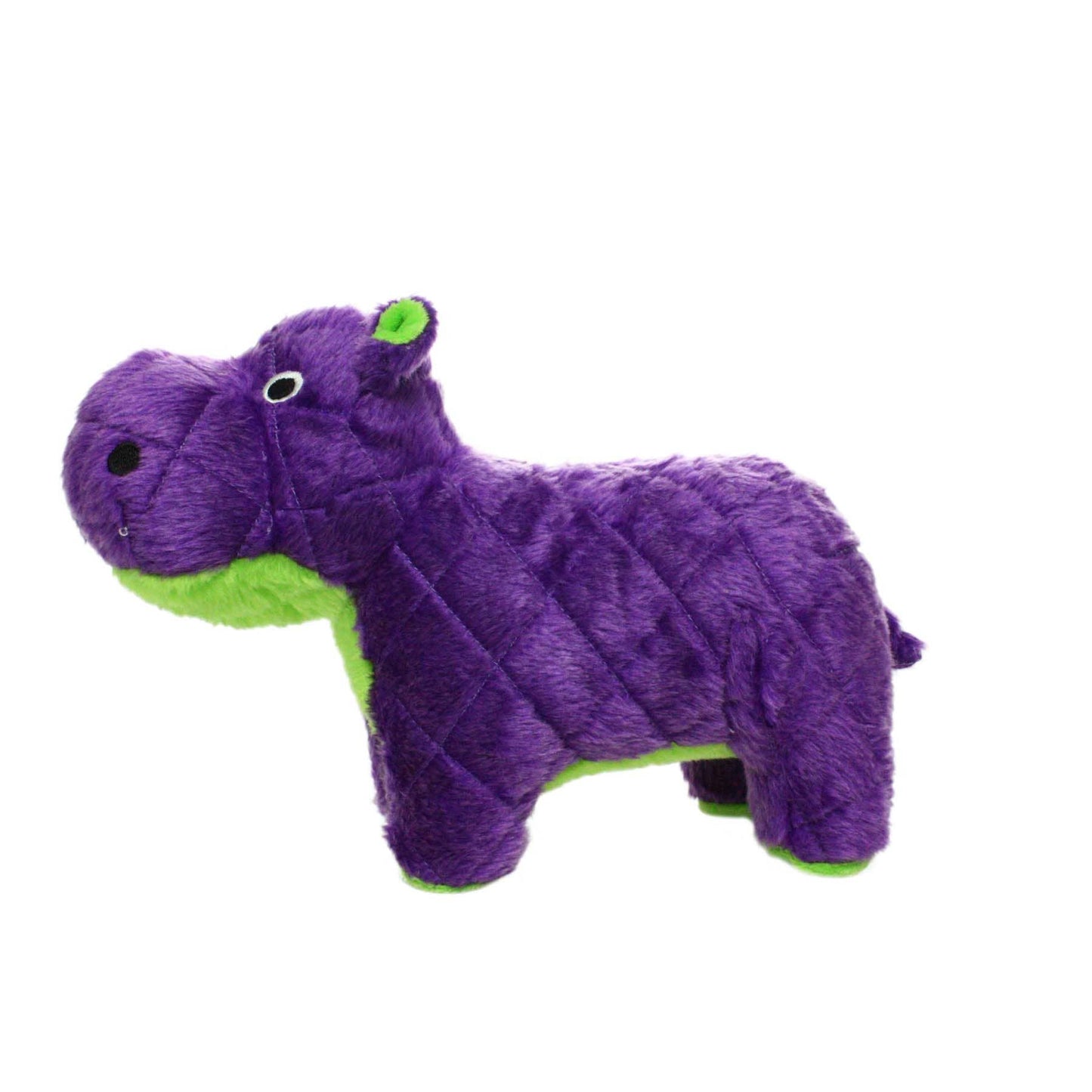 Tuffy Dog Toys - VIP Products - Mighty Safari Hippo - Purple, Plush, Squeaky Dog Toy - Doot's Pet LLC Collars For A Cause
