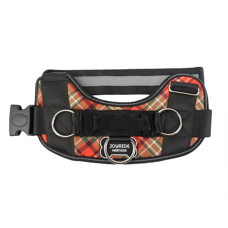 Joyride Harness - Christmas Plaid Joyride Basic Essential Dog Harness 1.0 SM, LG, XL