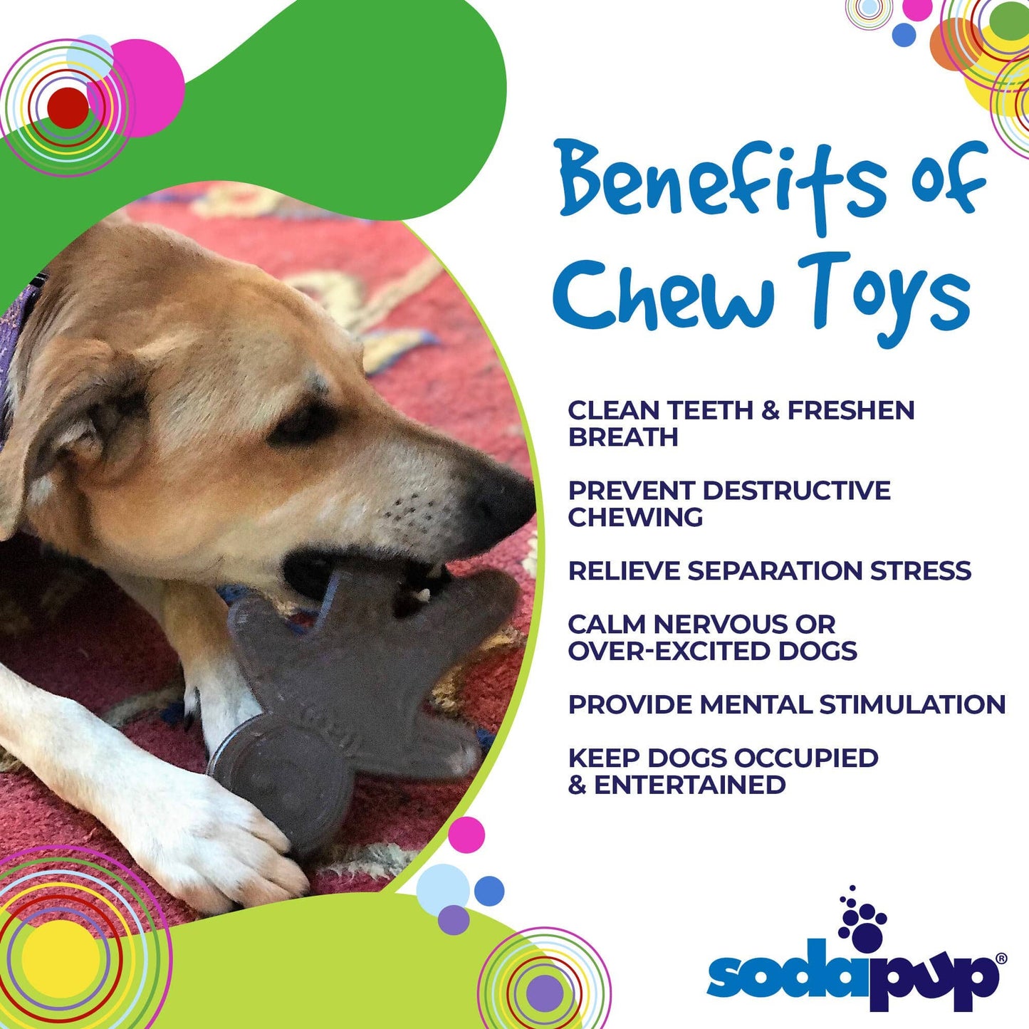 SodaPup - Gingerbread Man Christmas Nylon Chew Toy