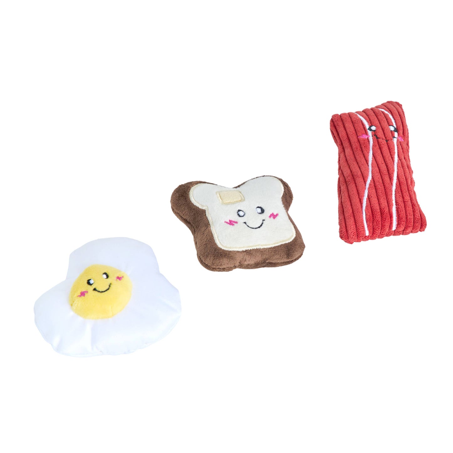 ZippyPaws - Miniz 3-Pack - Breakfast Foods