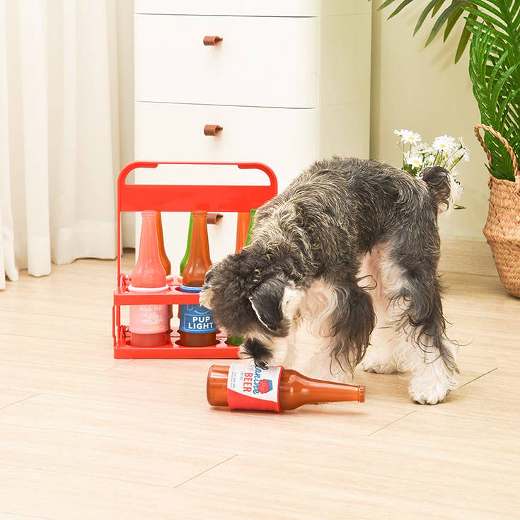 Hugsmart Products Inc - HugSmart Pet - Boozy Tailz | Canine Beer -TPR Rubber Dog Toy