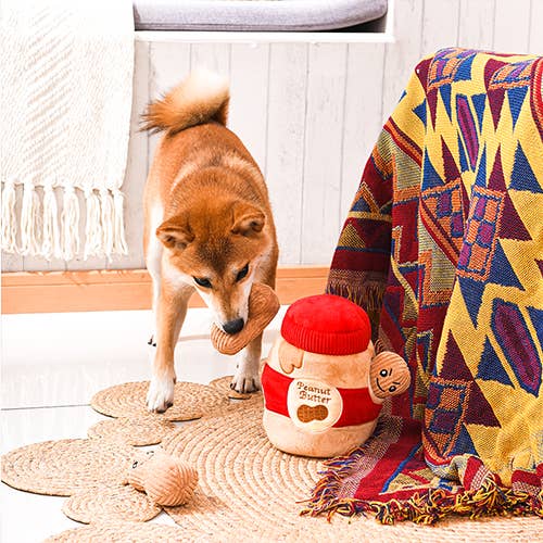 Hugsmart Products Inc - HugSmart Pet- Food Party | Peanut Butter Jar-Interactive Toy