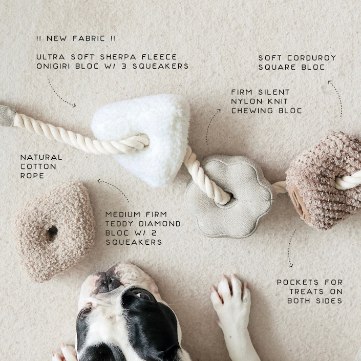 Lambwolf Collective - BLOCS//ENRICHMENT DOG TOY // NUDE - NUDE