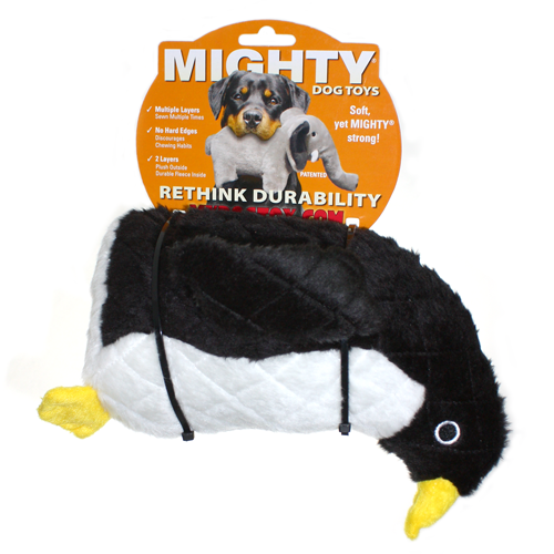 Tuffy Dog Toys - VIP Products - Mighty Arctic Penguin, Plush, Squeaky Dog Toy - Doot's Pet LLC Collars For A Cause