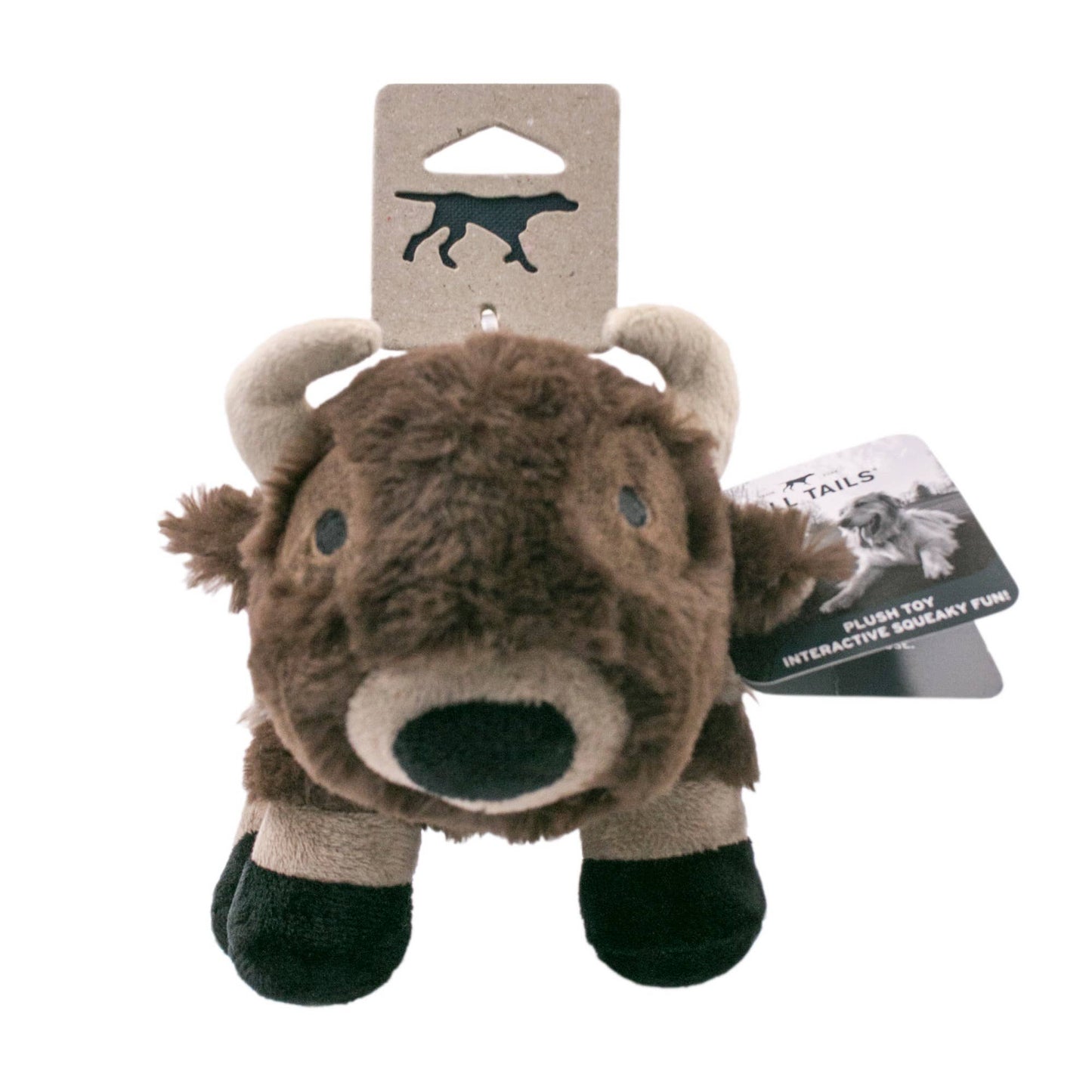 Tall Tails - Tall Tails Plush Buffalo Squeaker Toy 9"