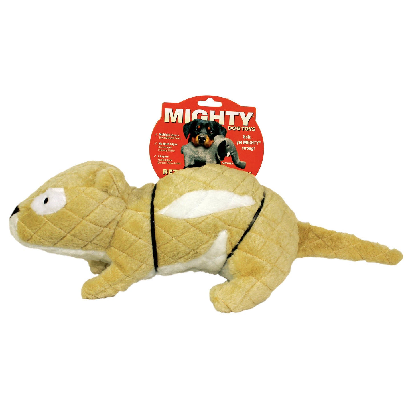 Tuffy Dog Toys - VIP Products - Mighty Massive Nature Chipmunk, Durable, Plush Dog Toy
