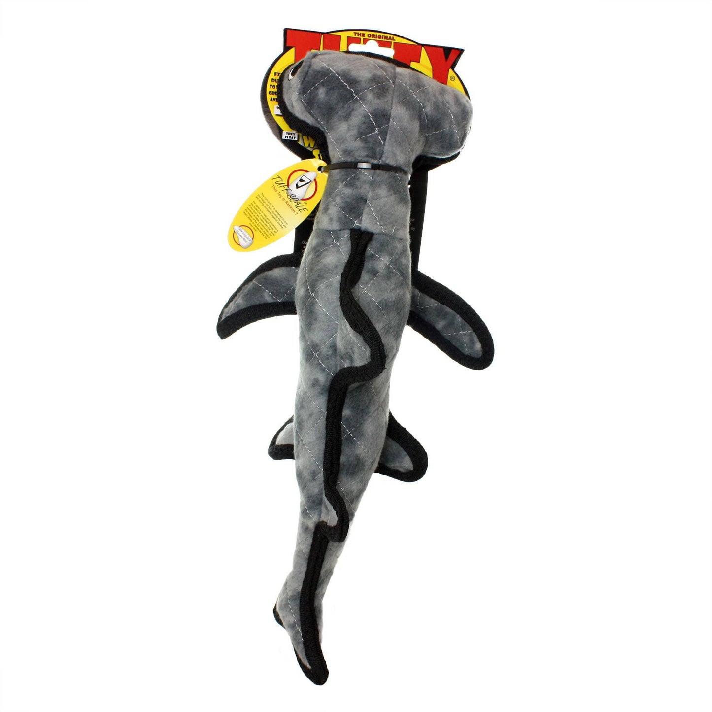 Tuffy Dog Toys - VIP Products - Tuffy Ocean Hammerhead, Durable, Tough, Squeaky Dog Toy