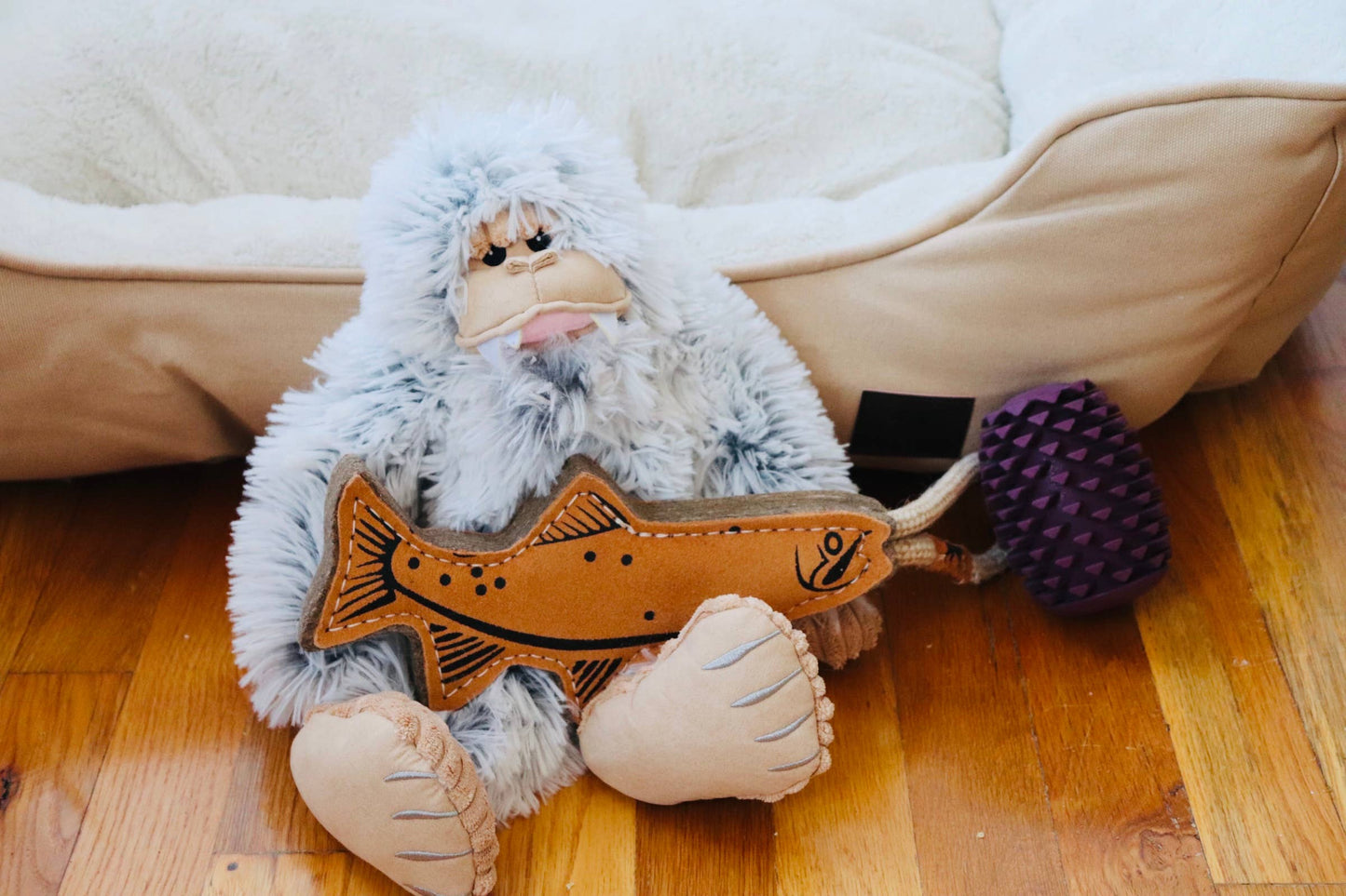 Tall Tails - Tall Tails Natural Leather Trout Tug Dog Toy - 16"