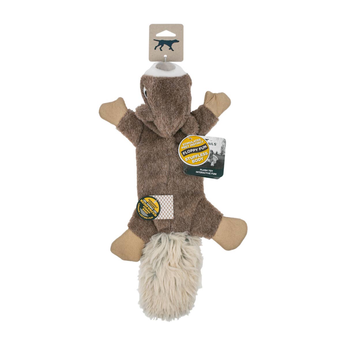 Tall Tails - Stuffless Squirrel Squeaker Dog Toy