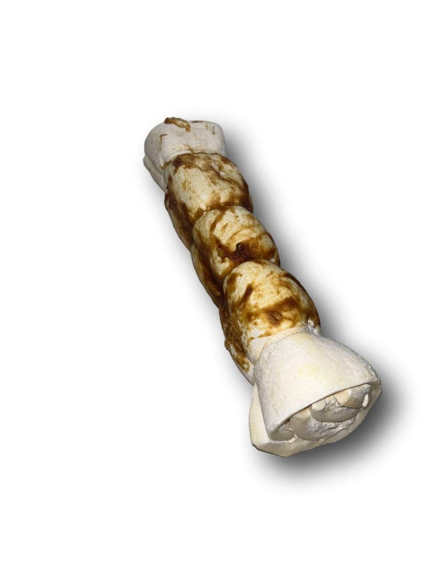 Healthy Dog Chews - Beef Cheek Rolls 10”- 12” Chicken Wrapped (BC1012ROCH) - Single