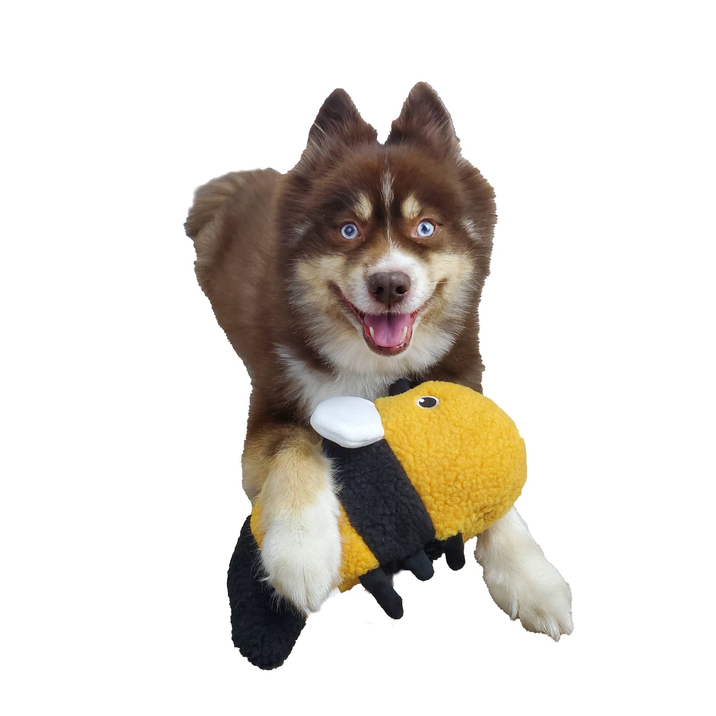 Barker's Bowtique - Bobbie the Bumble Bee Wildlife Fleece Dog Toy