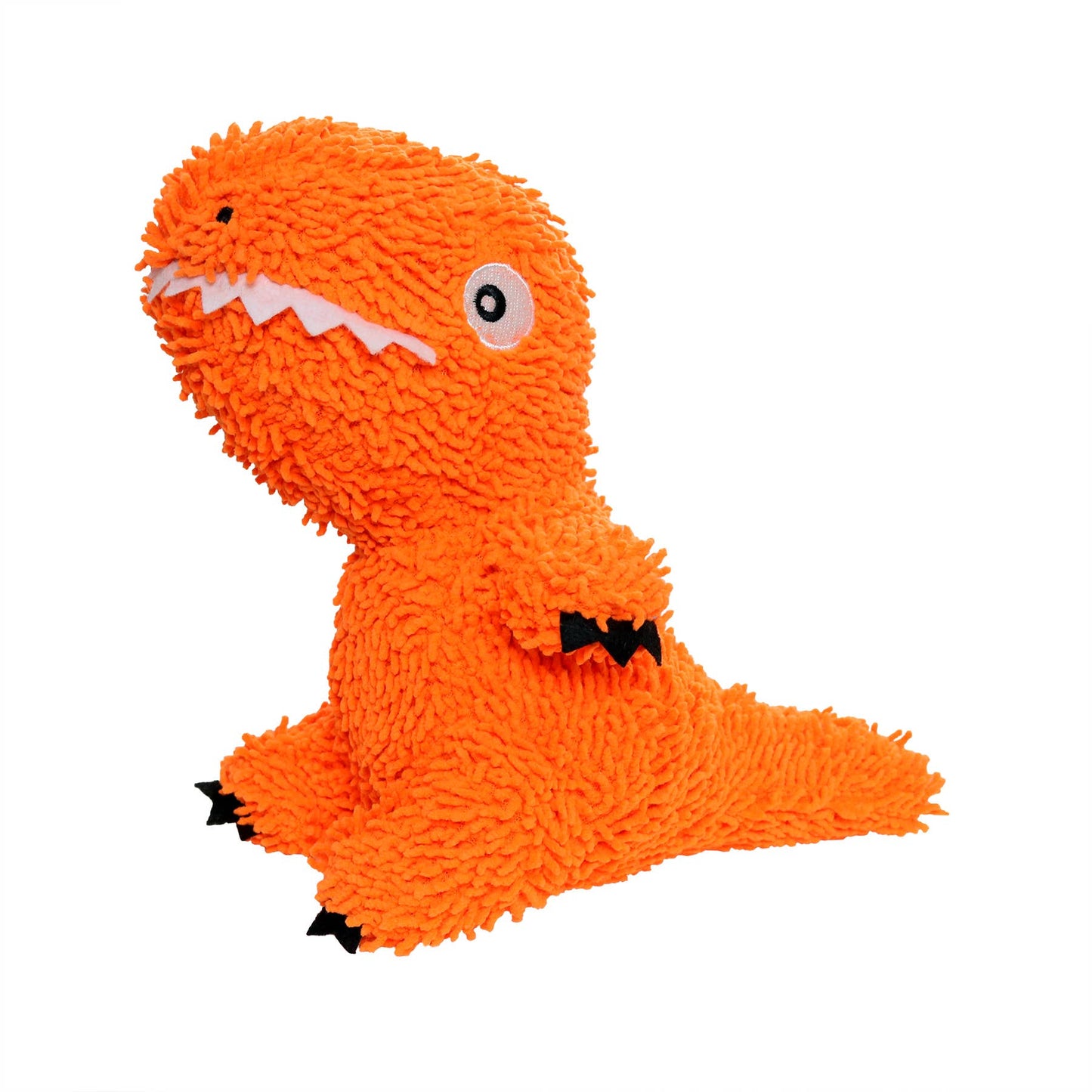 Tuffy Dog Toys - VIP Products - Mighty Microfiber Ball T-Rex, Durable, Squeaky Dog Toy