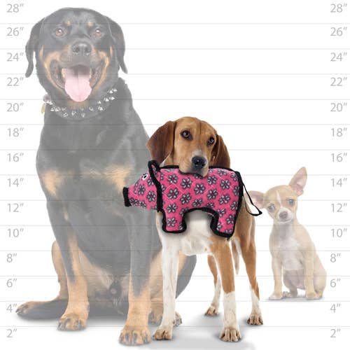 Tuffy Dog Toys - VIP Products - Tuffy Jr Barnyard Pig, Durable, Tough, Squeaky Dog Toy - Doot's Pet LLC Collars For A Cause