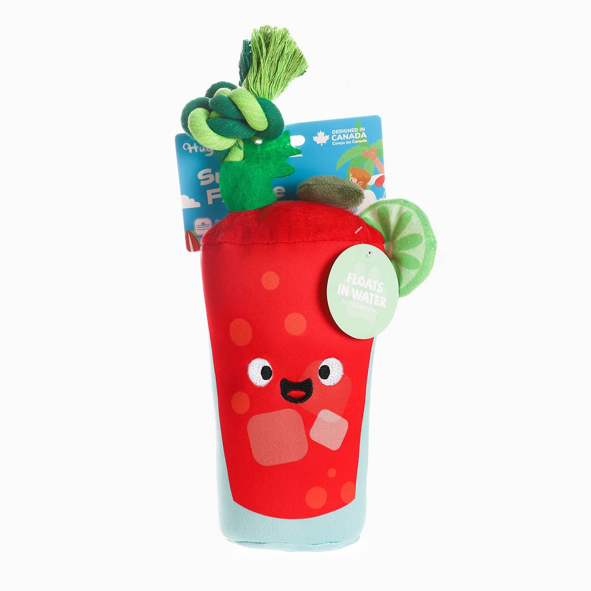 Hugsmart Products Inc - HugSmart Pet - Summer Floatie | Bloody Mary - Dog Plush Toy