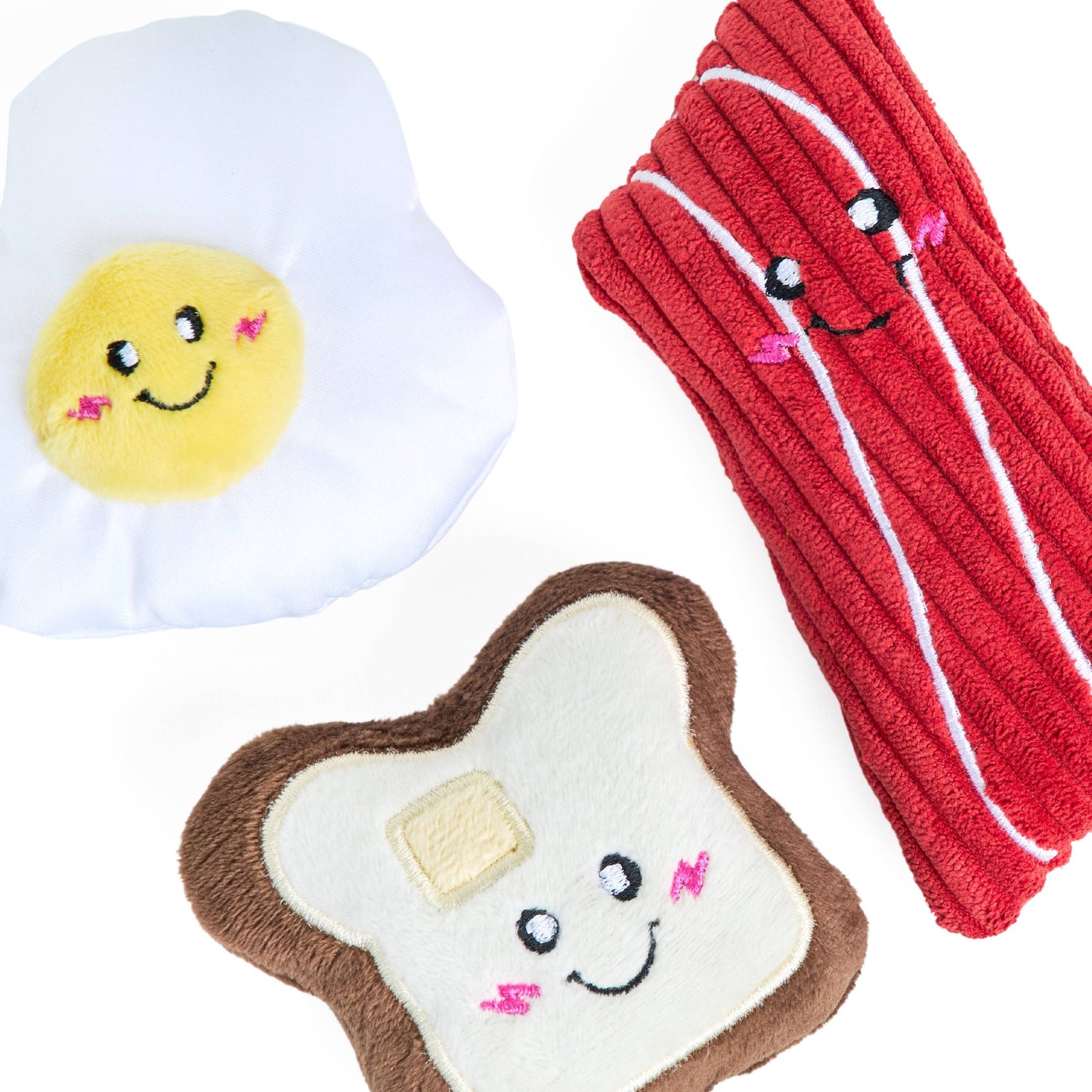 ZippyPaws - Miniz 3-Pack - Breakfast Foods